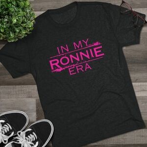 Black T-Shirt with Pink Graphic